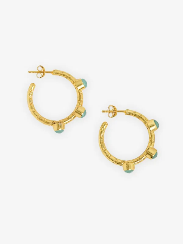 Cruise Hoops - Aqua made by iris