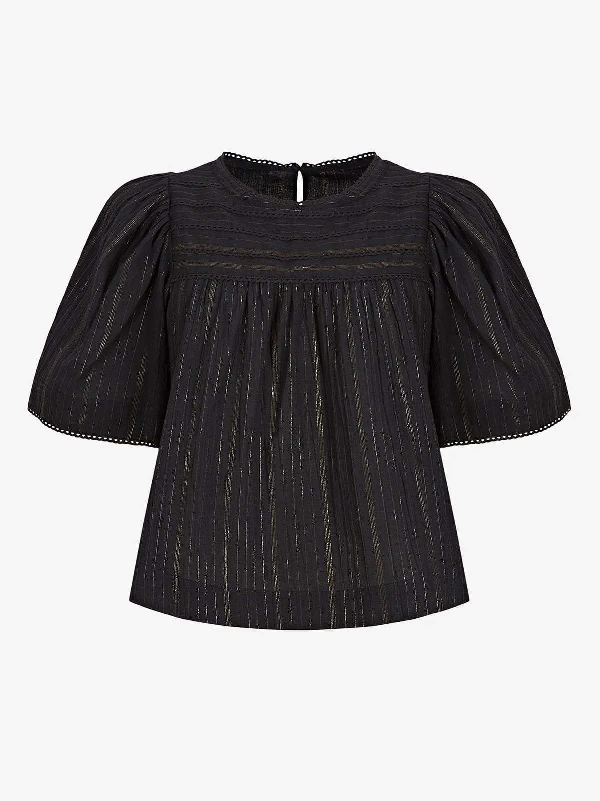 Blaire Lurex Stripe Top- Black sold by iris product image thumbnail 5