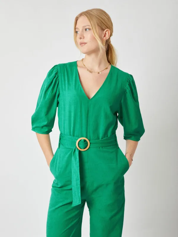 Marnie Linen Jumpsuit sold by iris