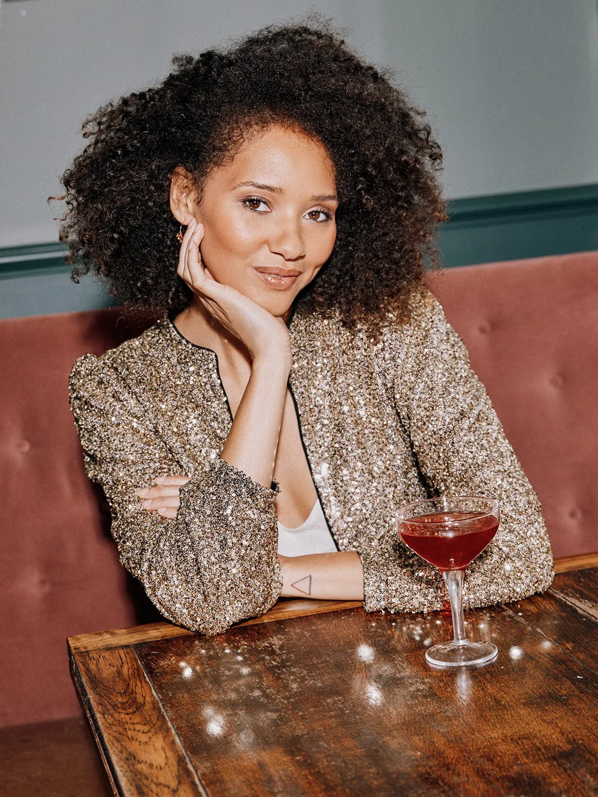 Amira Sequin Jacket sold by iris product image thumbnail 2