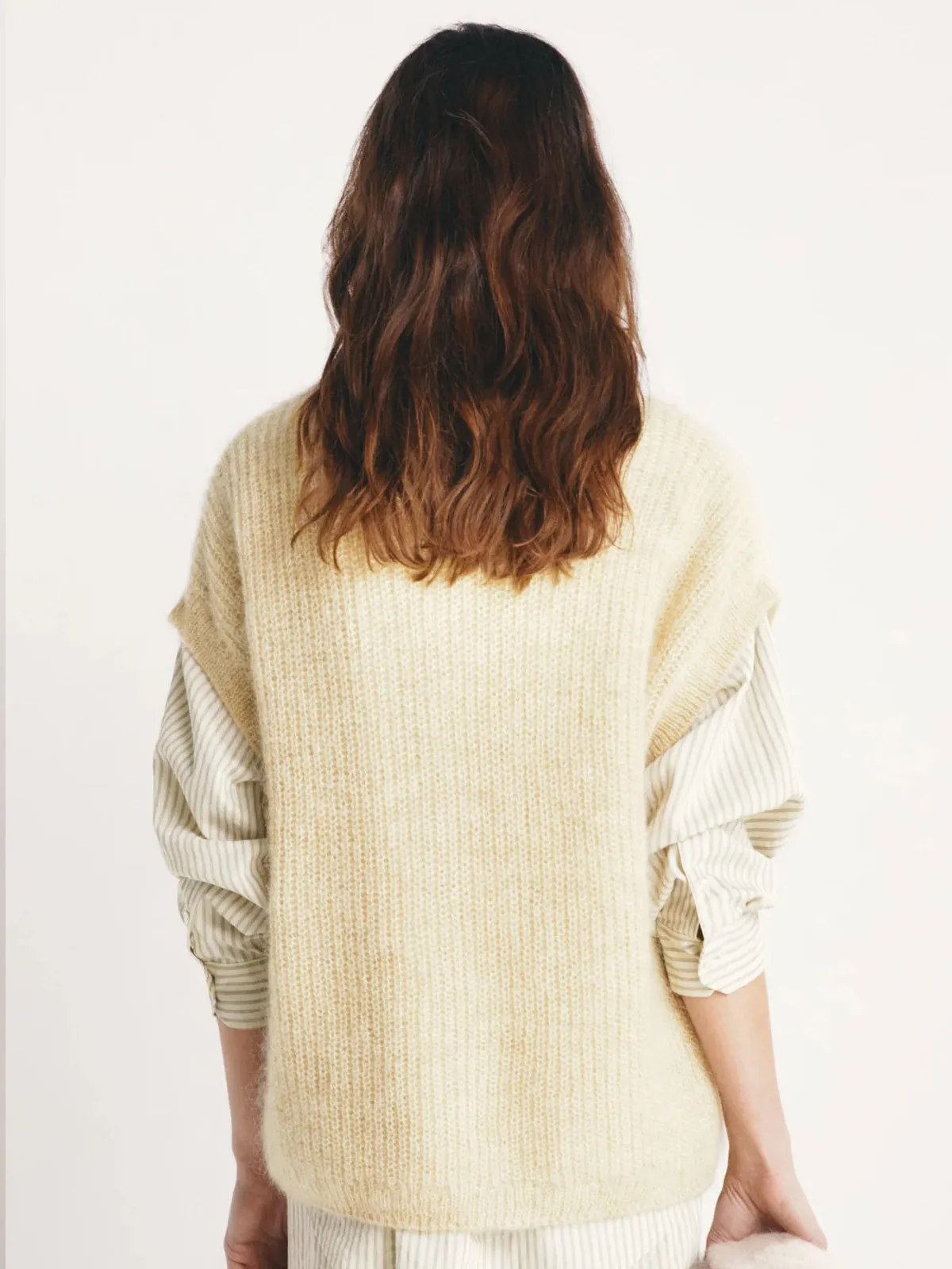 Palma Sleeveless Jumper – Cream sold by iris product image thumbnail 3