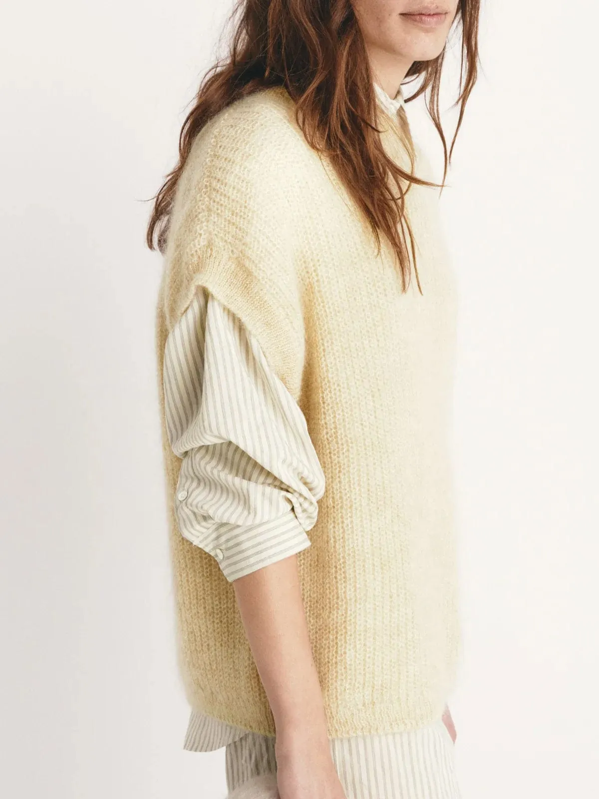 Palma Sleeveless Jumper – Cream sold by iris product image thumbnail 4