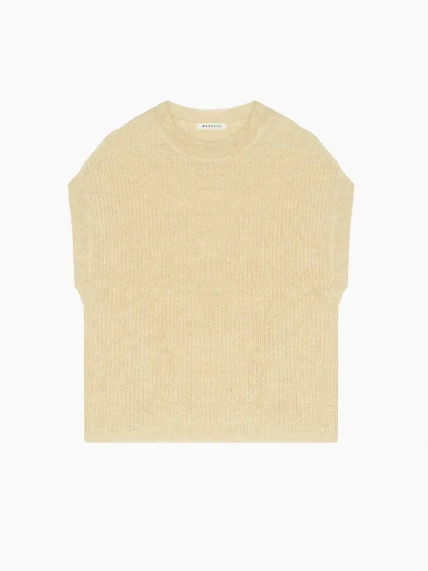 Palma Sleeveless Jumper – Cream made by iris
