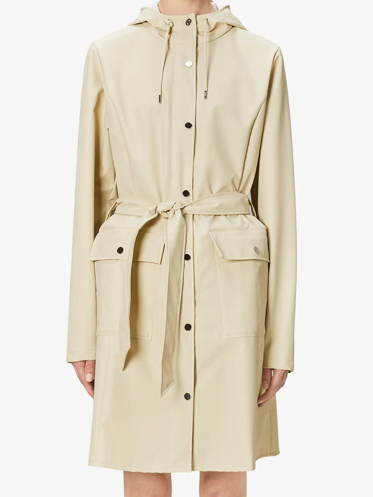 Rains Curve Jacket- Cream sold by iris product image thumbnail 2