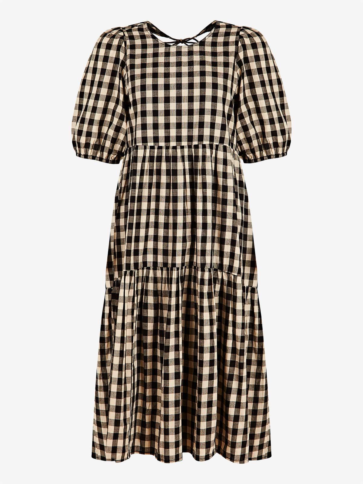 Rosie Gingham Midi Dress sold by iris