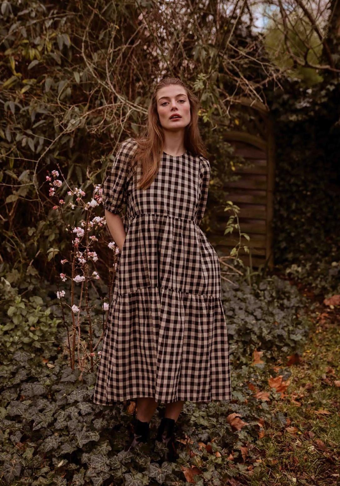 Rosie Gingham Midi Dress sold by iris product image thumbnail 2