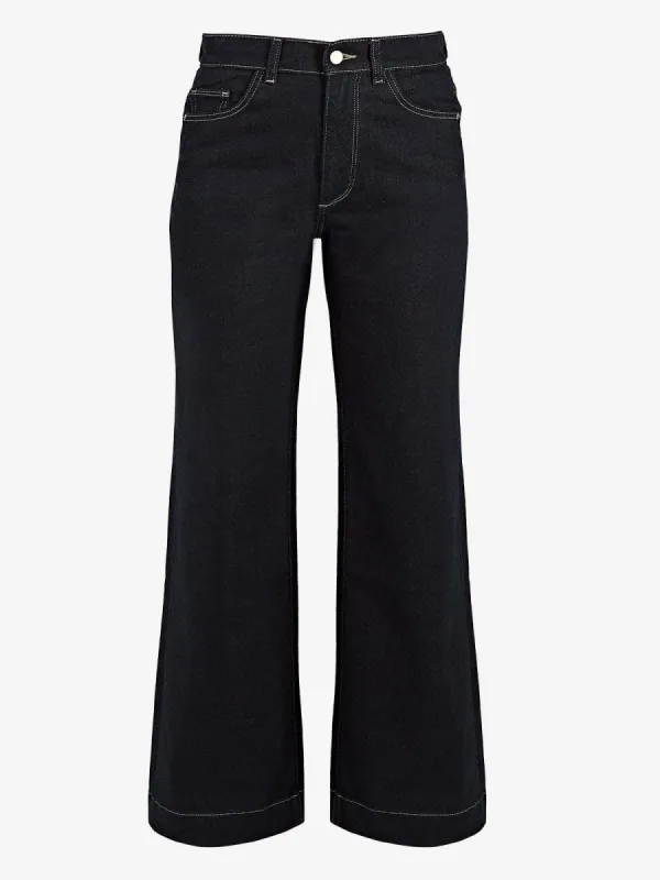 Hepburn Wide Leg Navy Jeans sold by iris