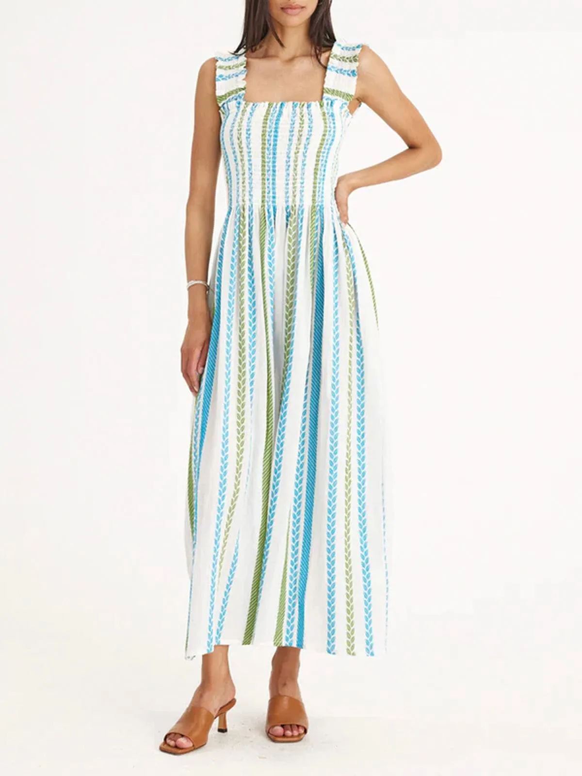 Cady Strap Dress – White sold by iris product image thumbnail 3