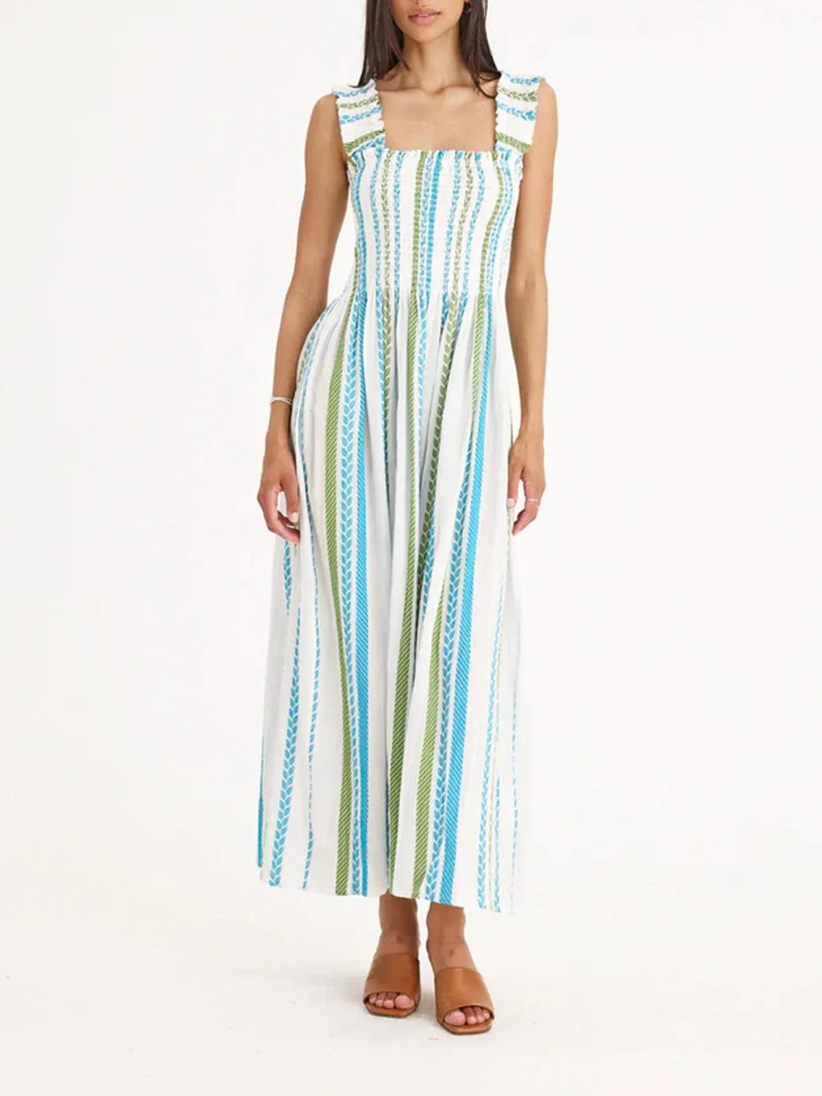 Cady Strap Dress – White sold by iris