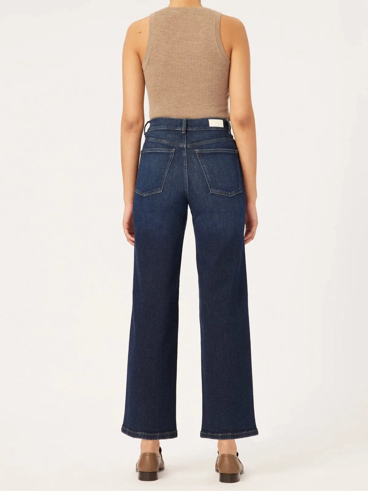Hepburn Wide Leg Jean-Dark Denim sold by iris product image thumbnail 4