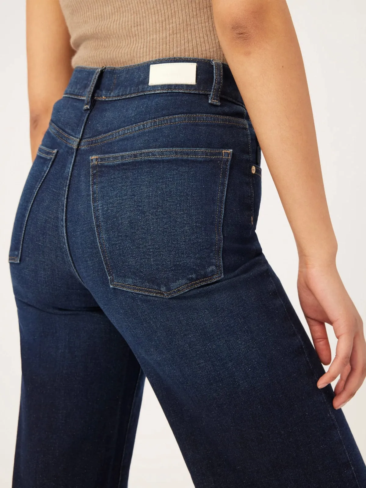 Hepburn Wide Leg Jean-Dark Denim sold by iris product image thumbnail 5