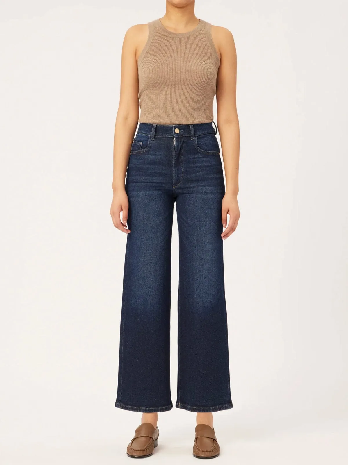 Hepburn Wide Leg Jean-Dark Denim sold by iris product image thumbnail 2