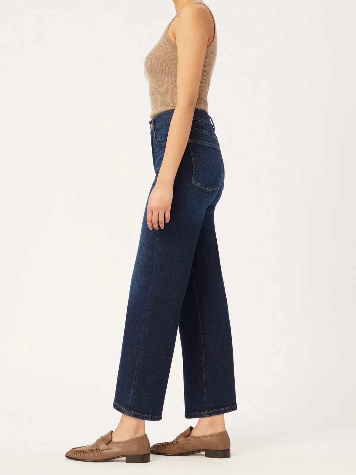 Hepburn Wide Leg Jean-Dark Denim sold by iris product image thumbnail 3