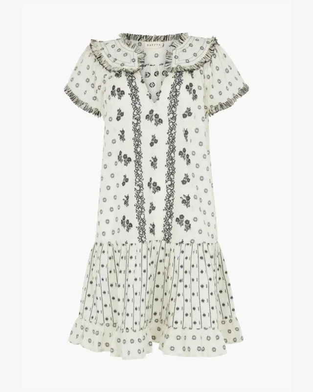 Jemilla Jacquard Dress - Cream made by iris