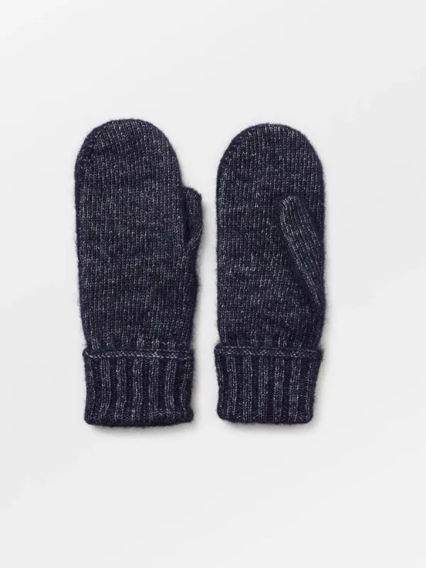 Max Navy Wool Blend MIttens sold by iris