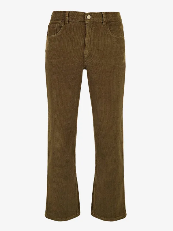 Patti Straight High-Rise Corduroy Ankle Jeans made by DL1961