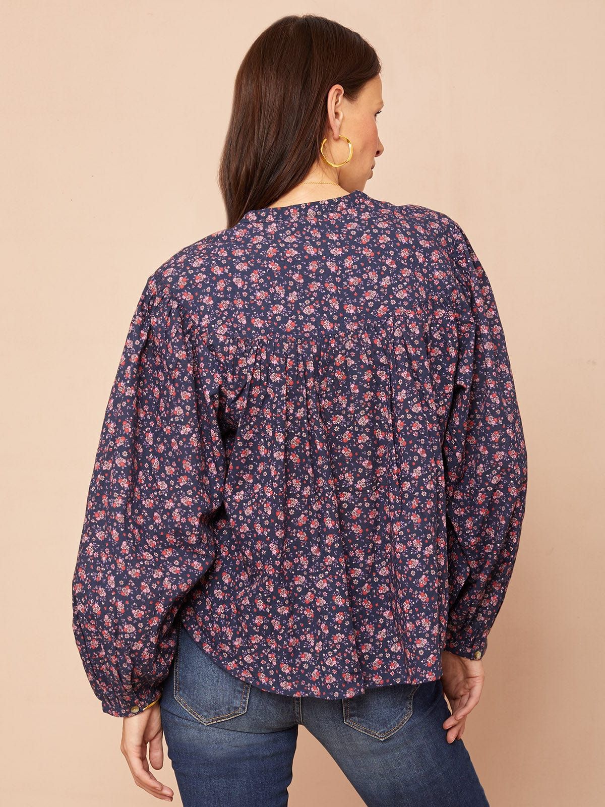 Lola Floral-Print Cotton-Voile Top sold by iris product image thumbnail 3