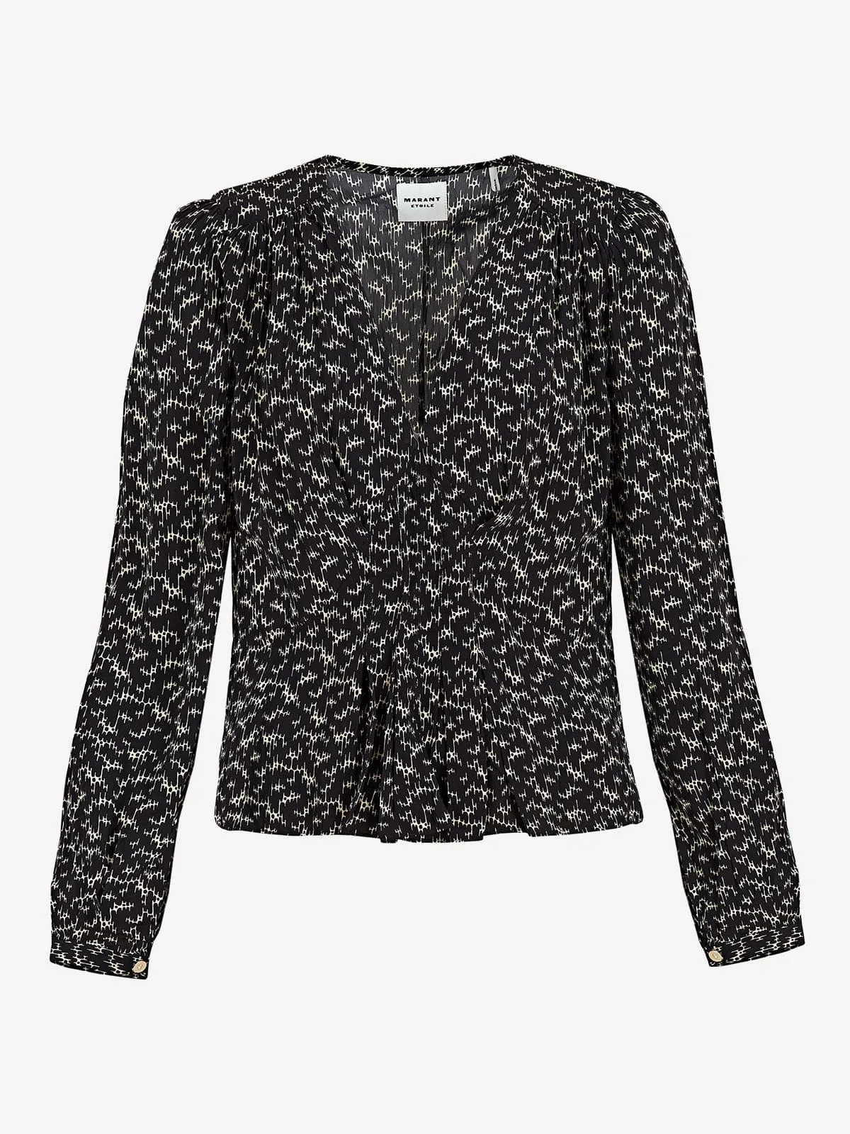 Eddy Printed V-neck Top sold by iris