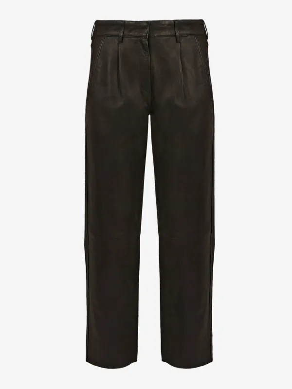 Leather Iris Relaxed Pants sold by iris