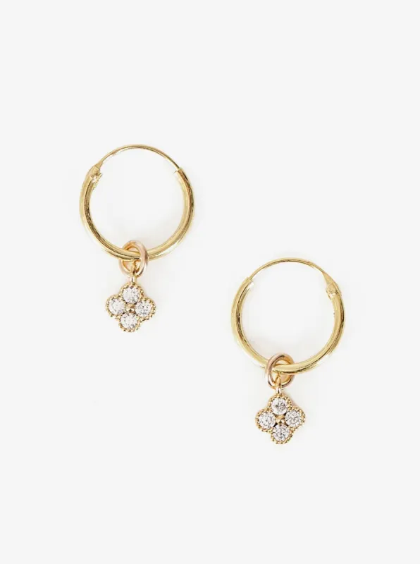 Clover Sleeper Earring made by iris