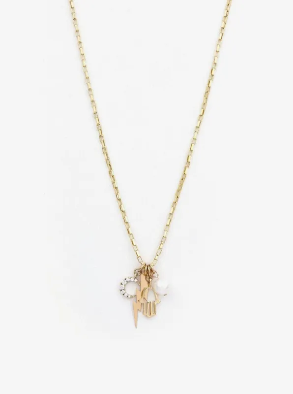 Box Chain Charm Necklace sold by iris