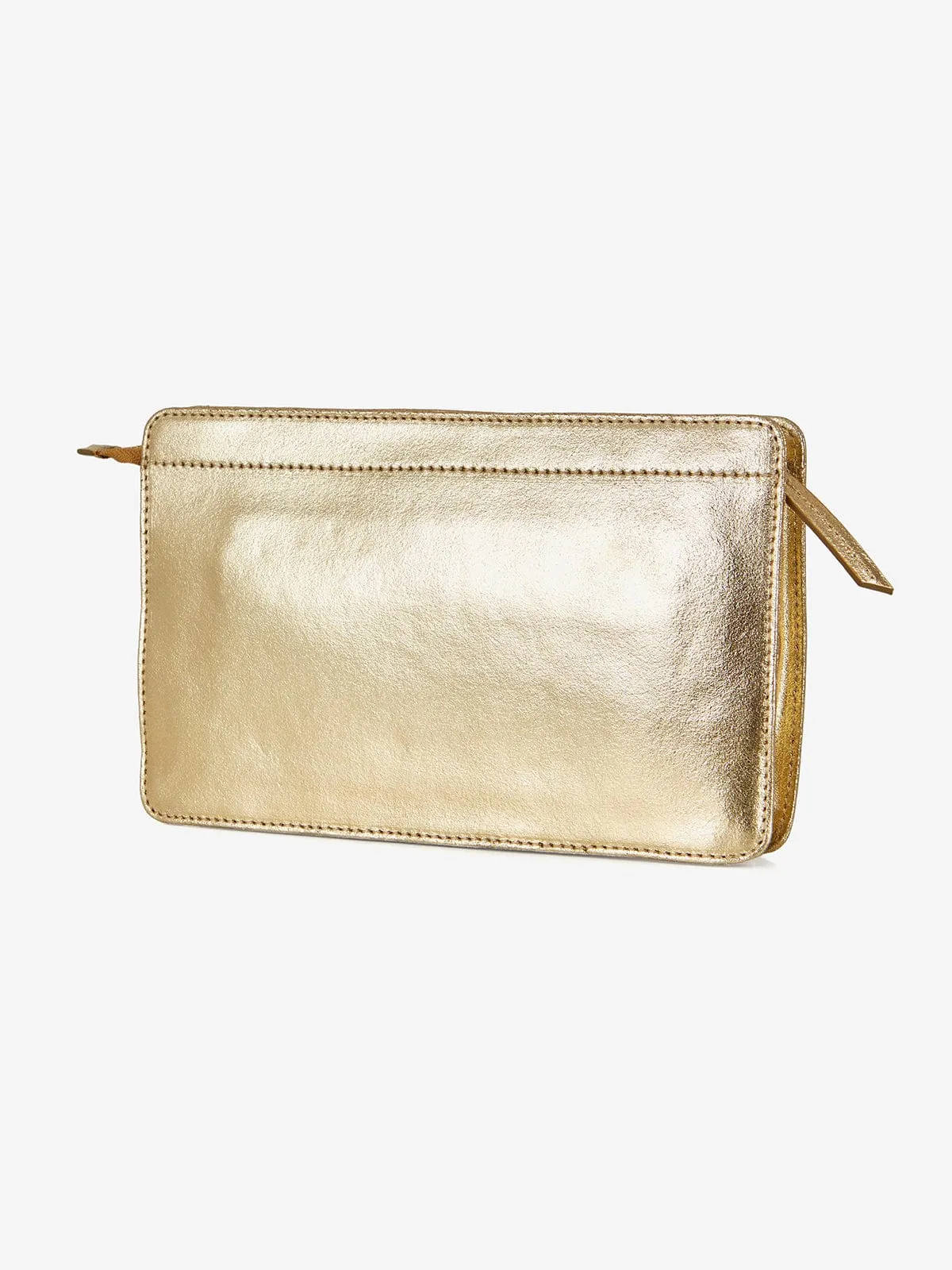 Mara Gold Leather Clutch sold by iris product image thumbnail 2