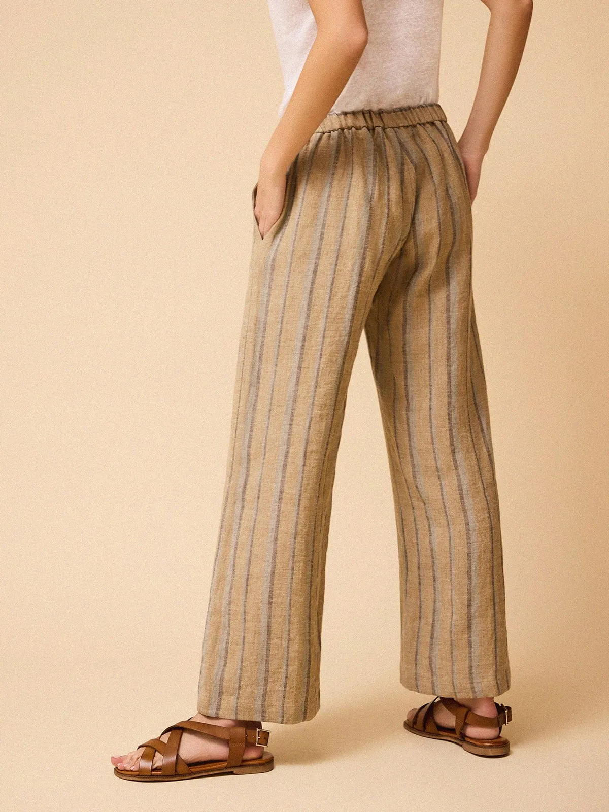 Pino Trousers- Ecru sold by iris product image thumbnail 3