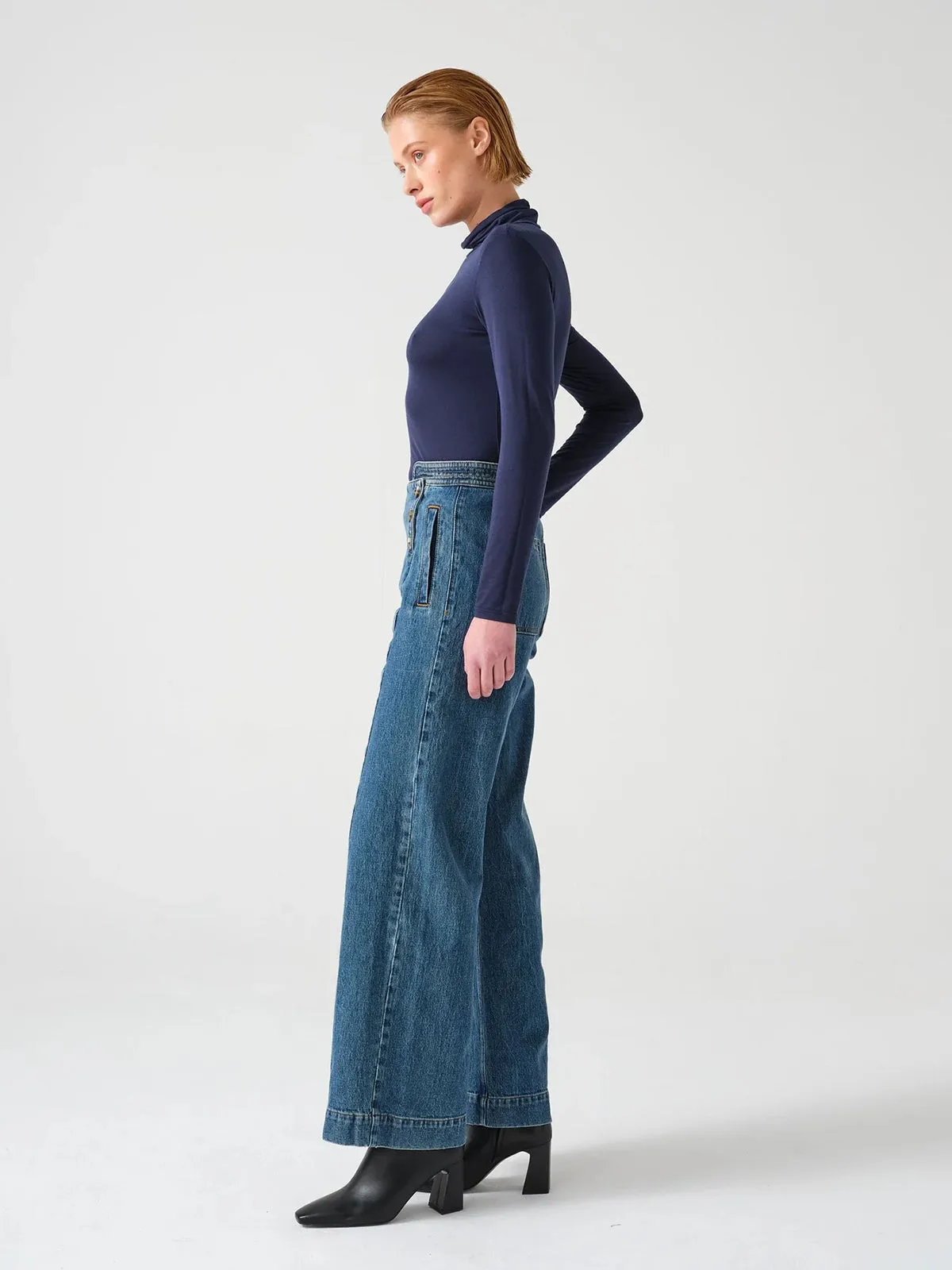 Marie Sailor Jean - Denim sold by iris product image thumbnail 3