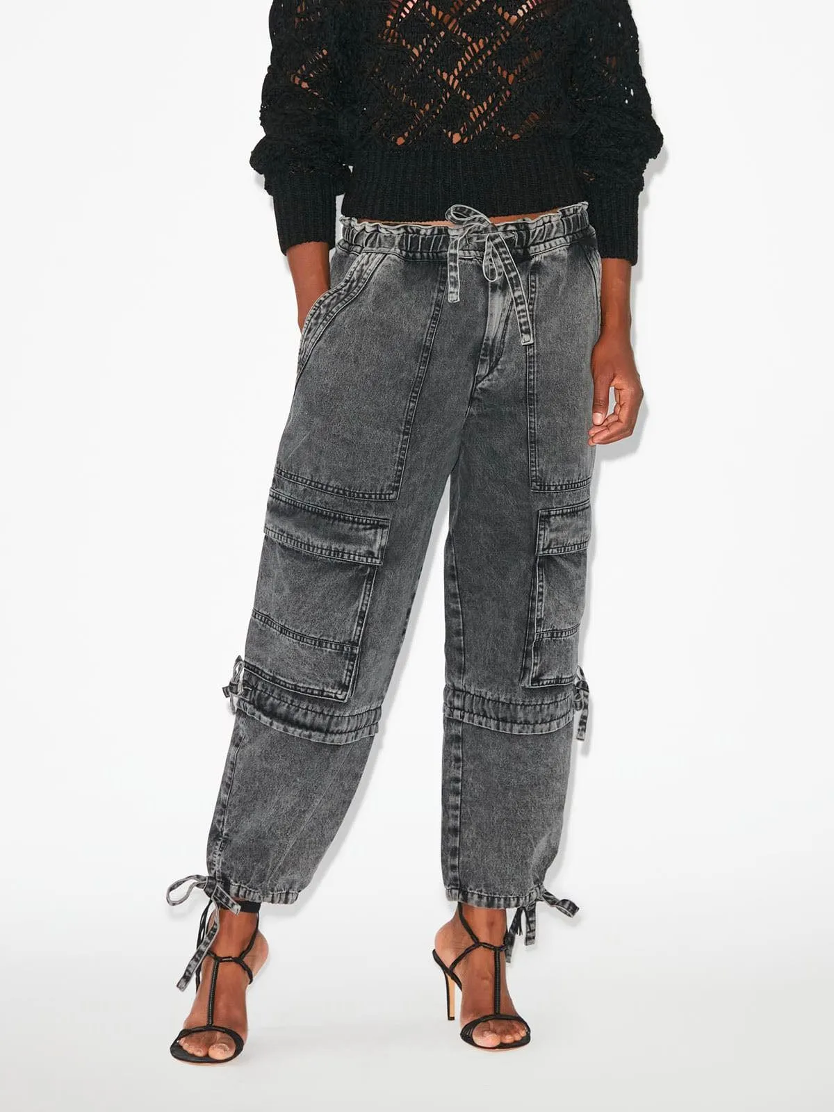 Ivy Cargo Pants- Faded Black sold by iris product image thumbnail 2