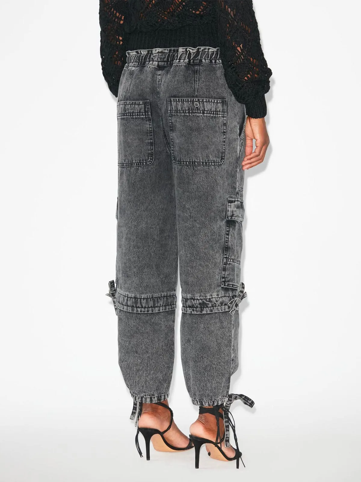 Ivy Cargo Pants- Faded Black sold by iris product image thumbnail 4