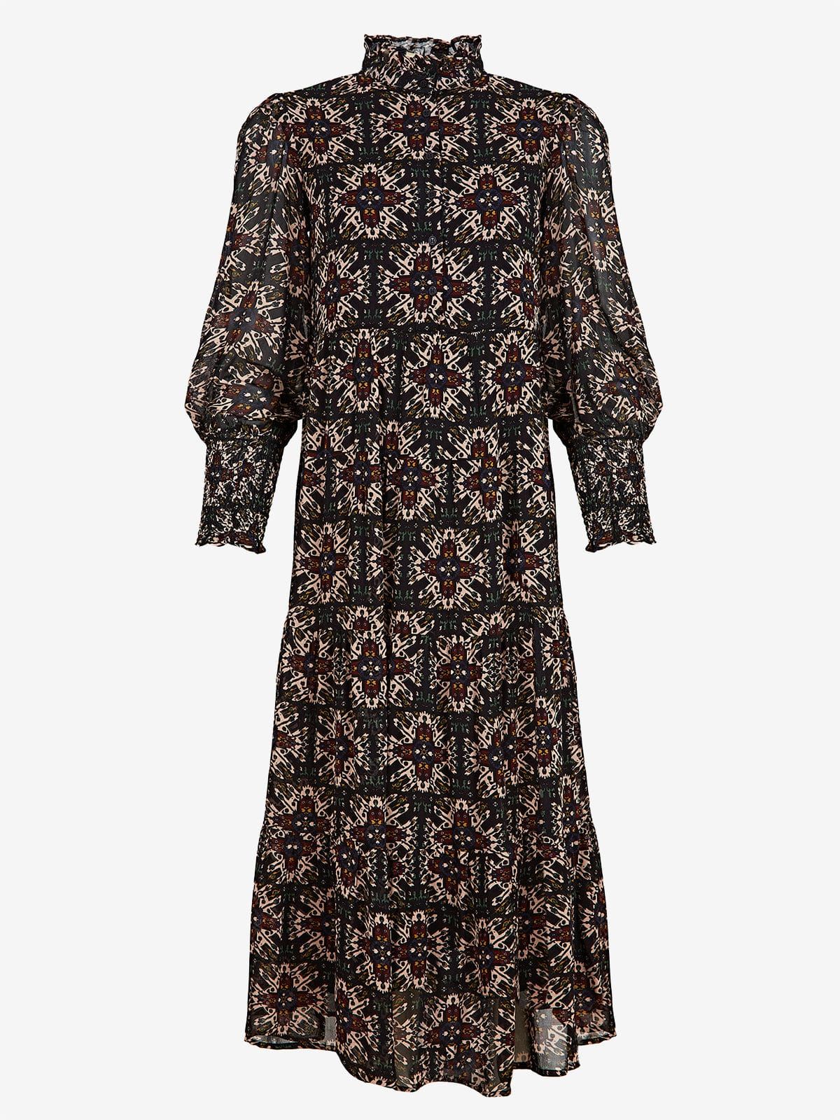 Roberta Tibet Print Midi Dress sold by iris