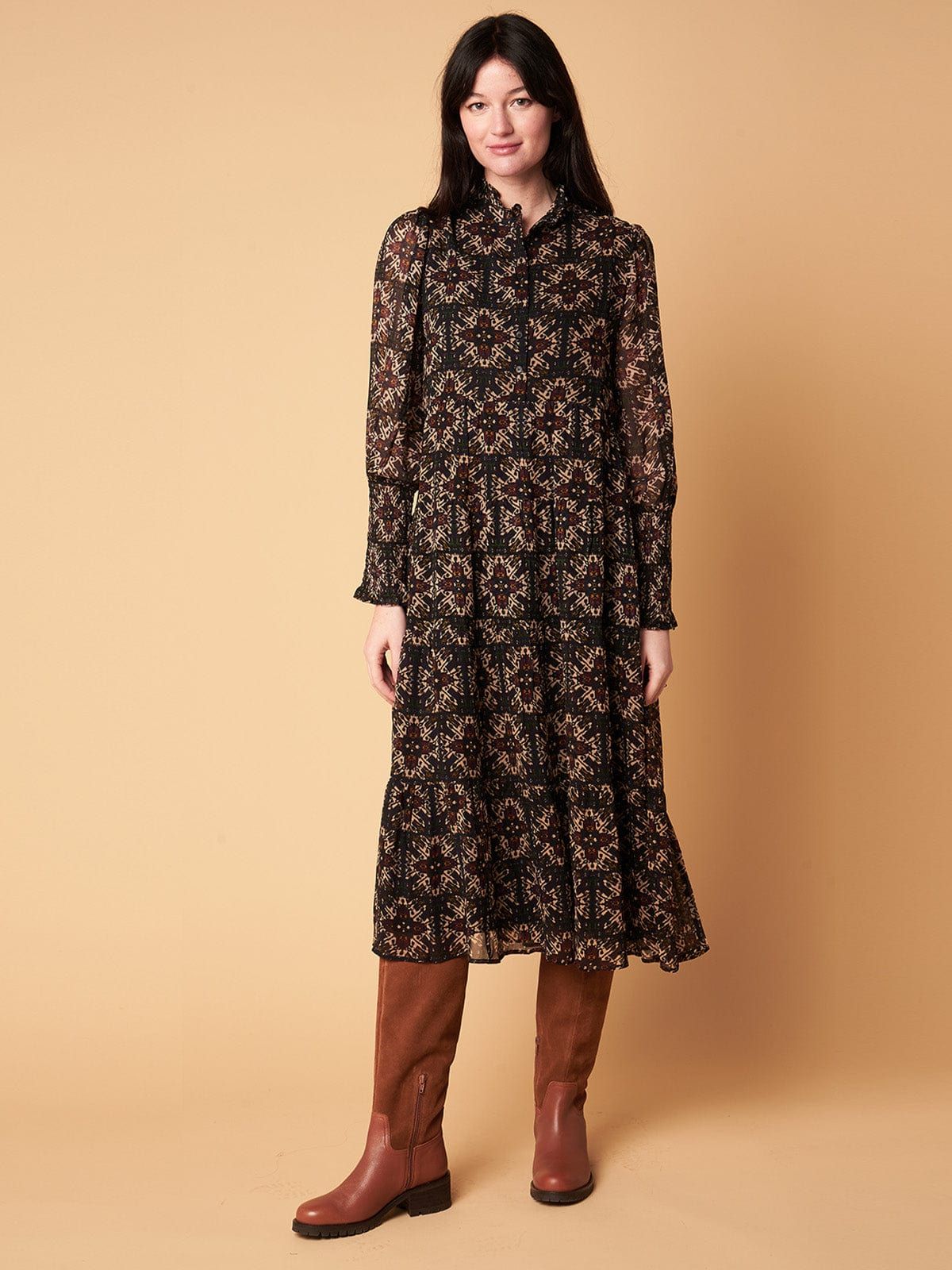 Roberta Tibet Print Midi Dress sold by iris product image thumbnail 2
