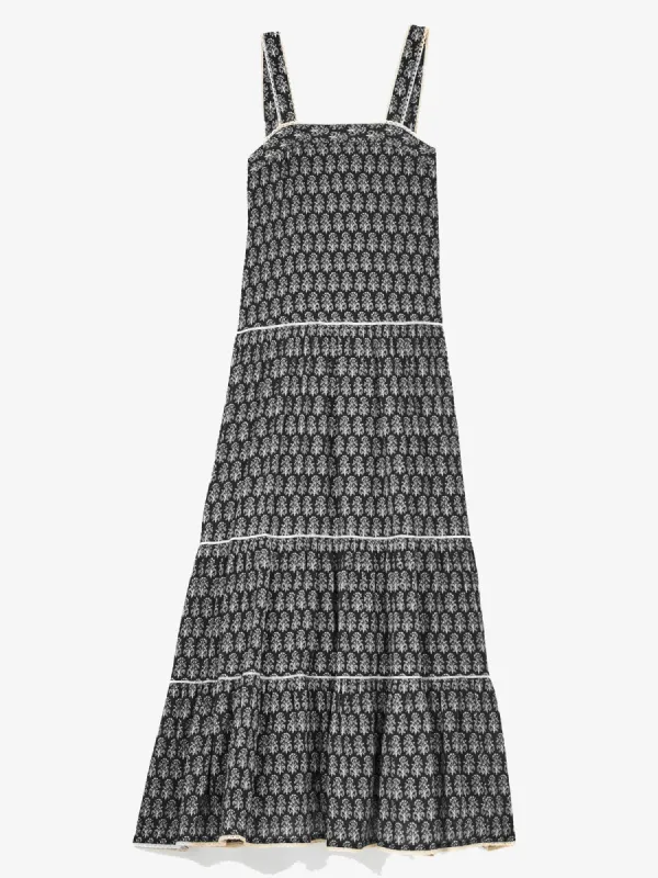 Nala Print Maxi Dress - Faded Black sold by iris