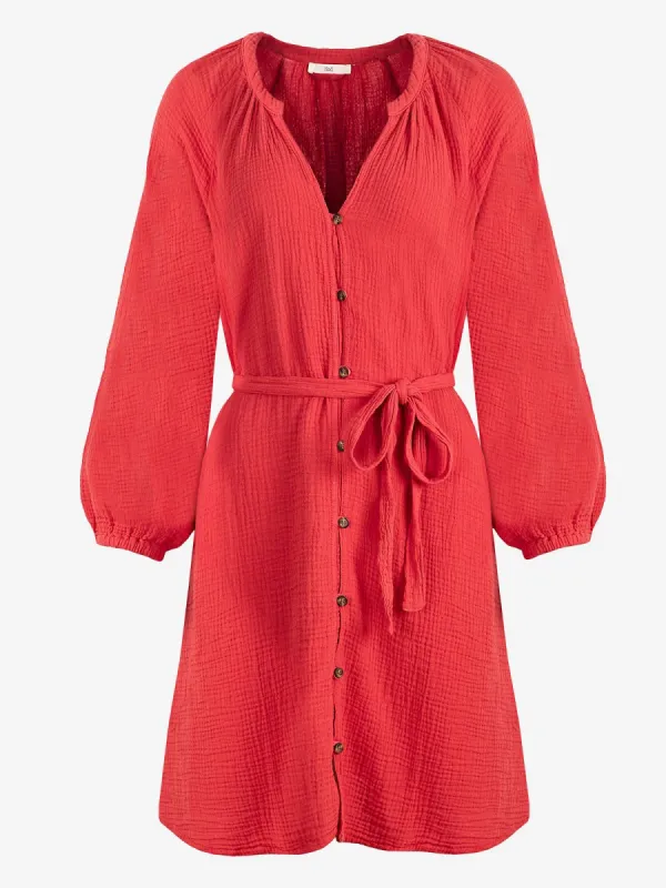 Desiree Dress - Red made by iris