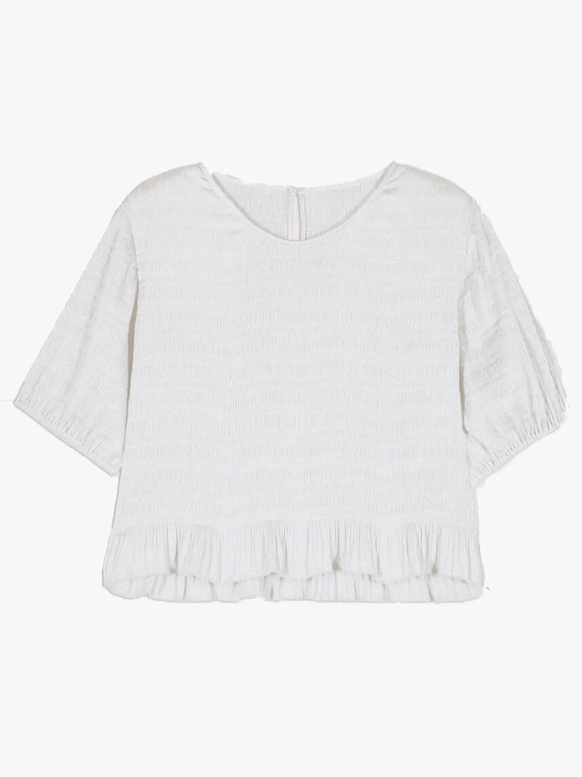 Kaby Silky Top- Ecru sold by iris