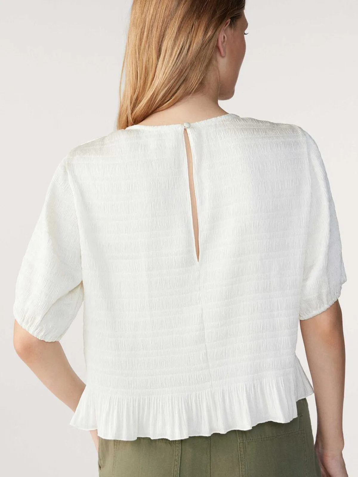Kaby Silky Top- Ecru sold by iris product image thumbnail 3