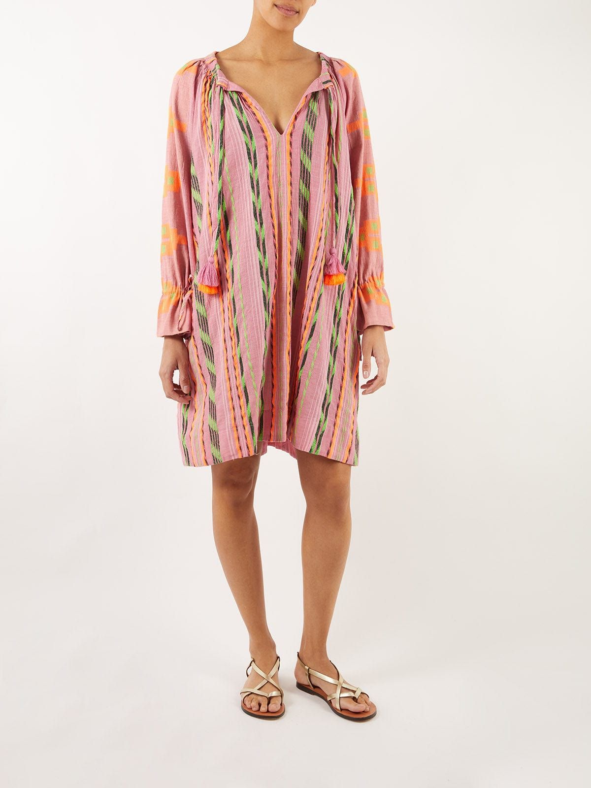 Sardios Lithos Fluro-Striped Mini Dress sold by iris product image thumbnail 2