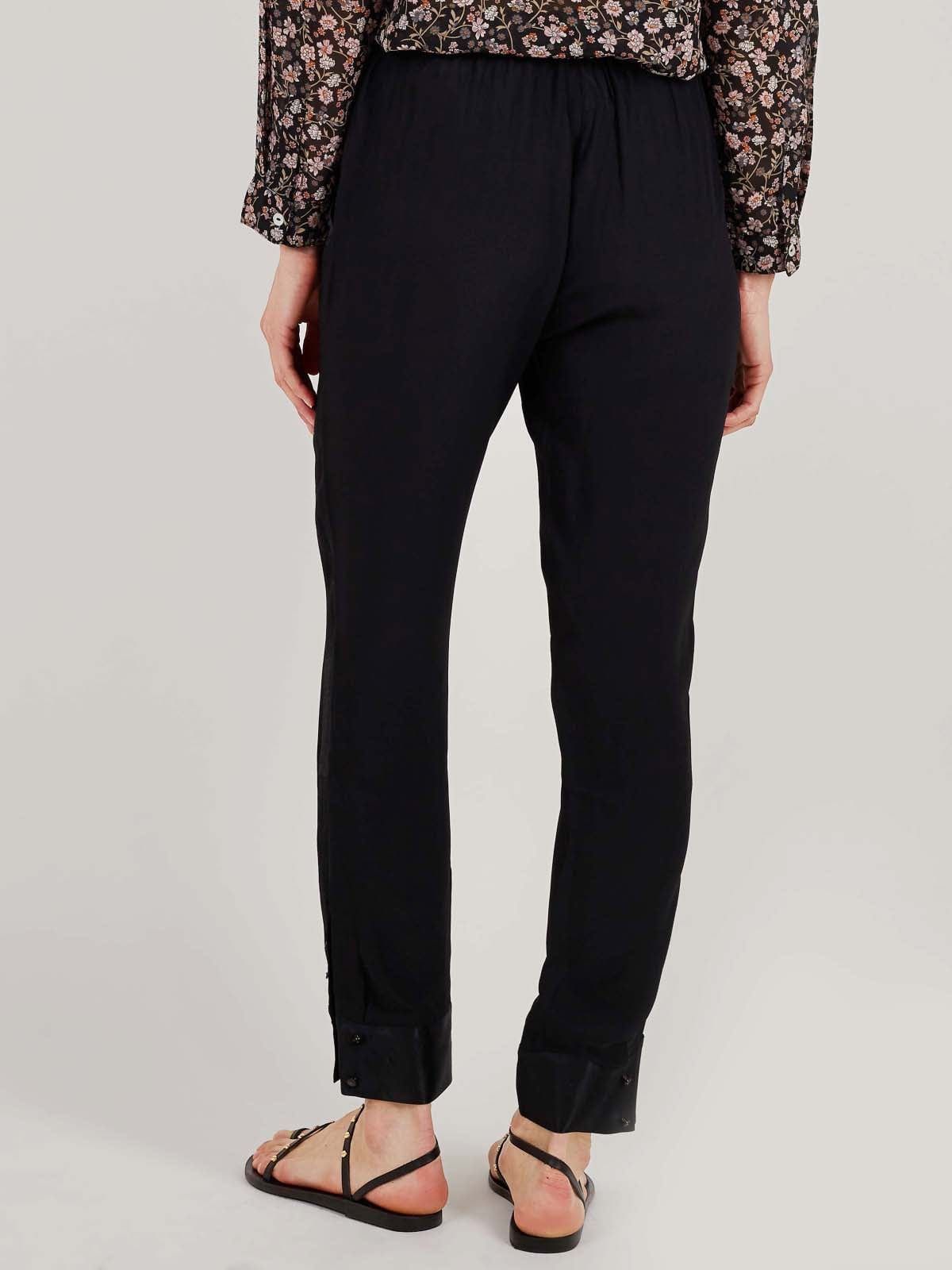 Armance Silky Elasticated Waist Cuffed Trousers sold by iris product image thumbnail 4