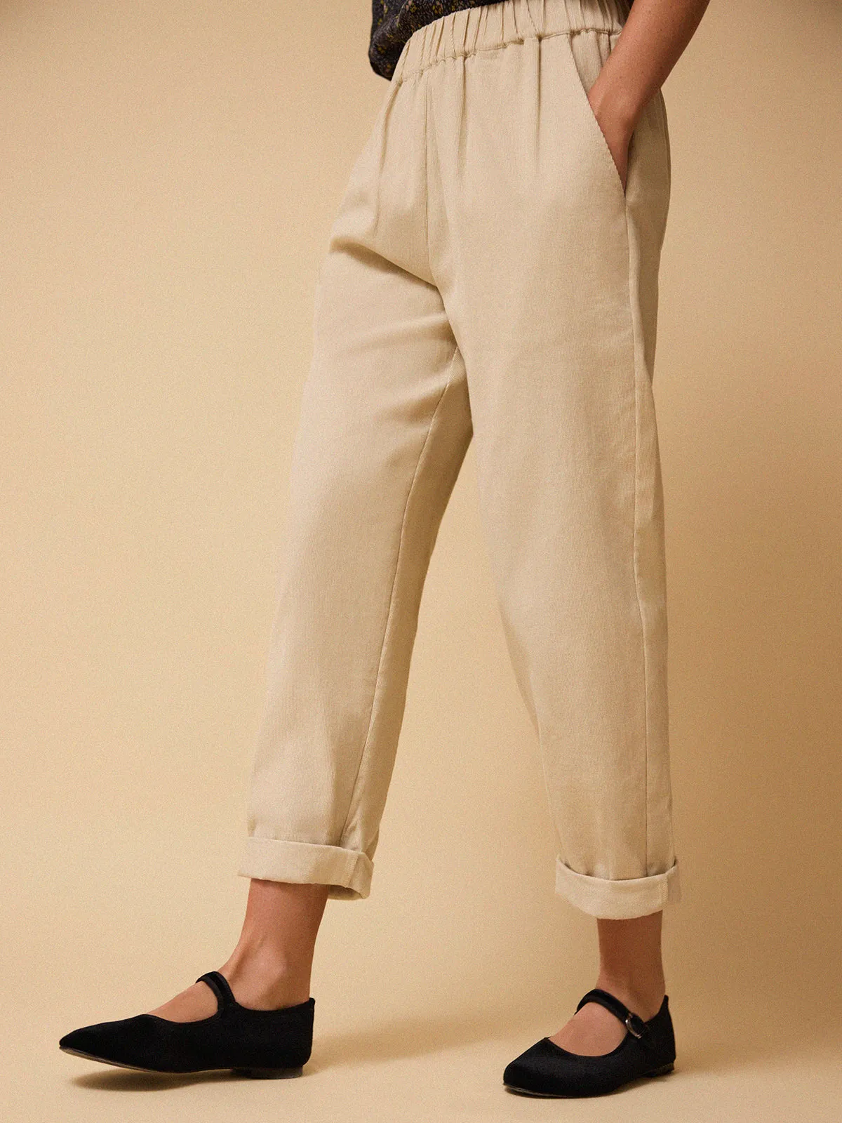 Carrie Cord Jogger - Winter White sold by iris product image thumbnail 2