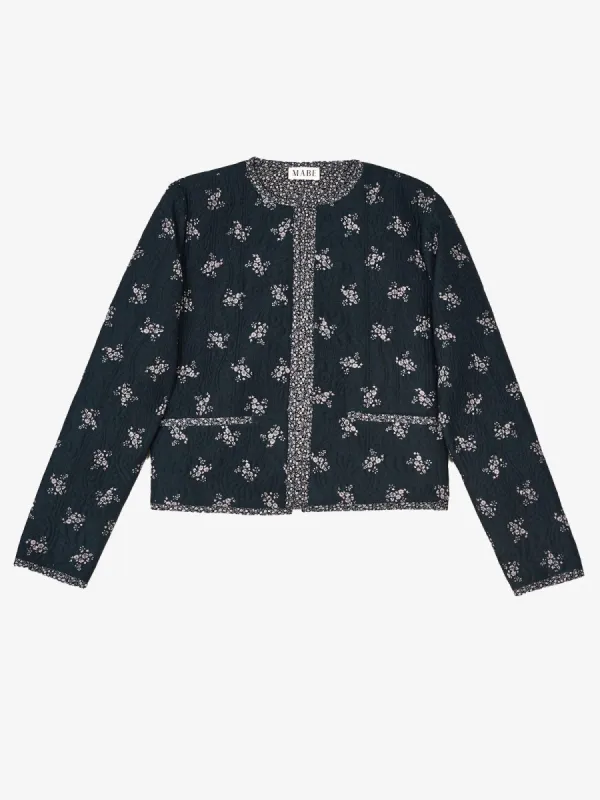 Vivi Print Jacket - Black made by iris