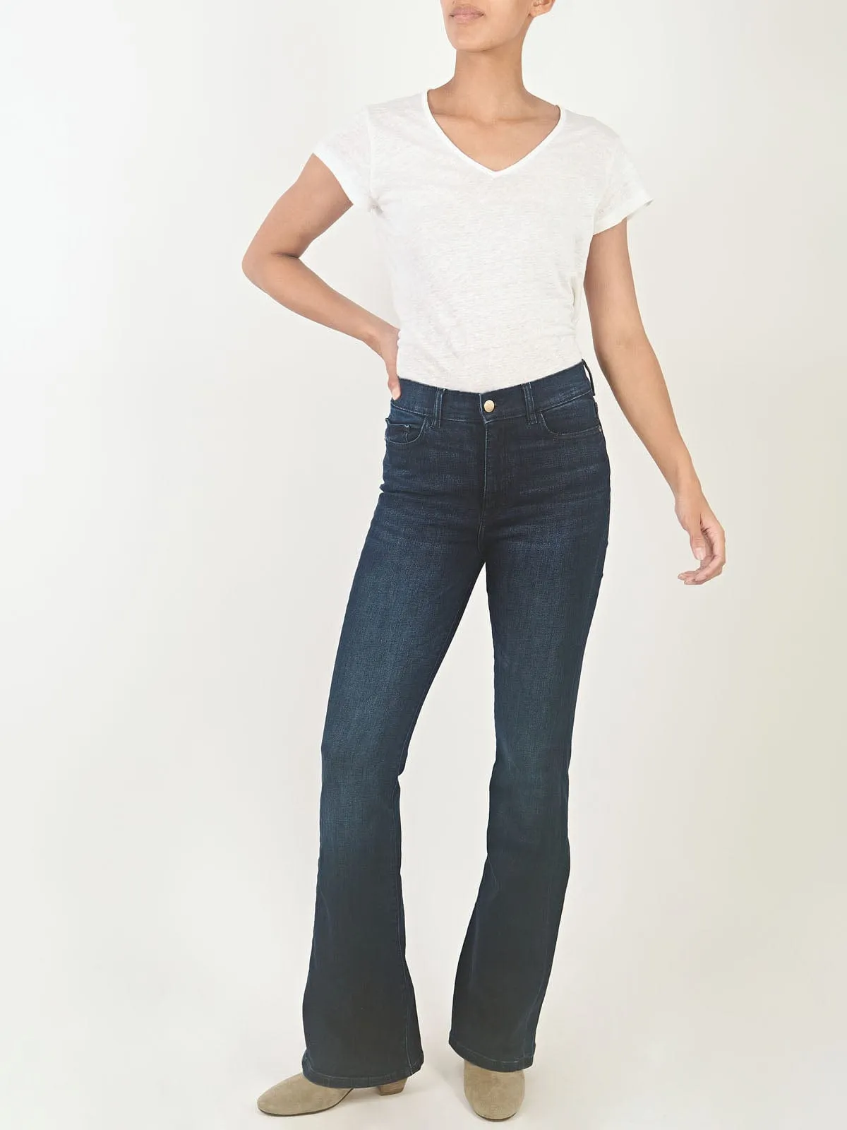 Bridget High-Rise Boot-Cut Denim Jeans sold by iris product image thumbnail 5