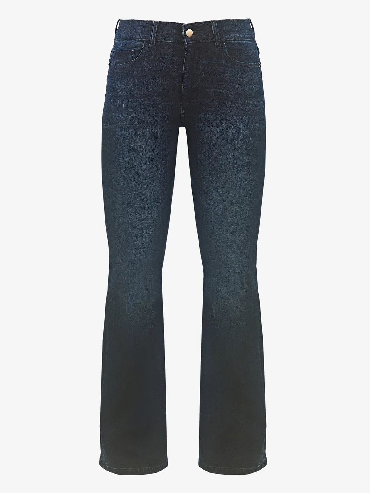 Bridget High-Rise Boot-Cut Denim Jeans sold by iris