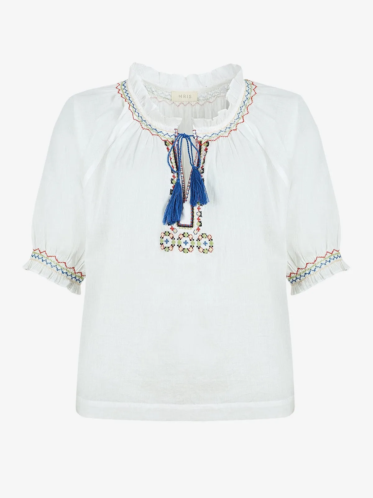 Effie Embroidered Top - White sold by iris product image thumbnail 3