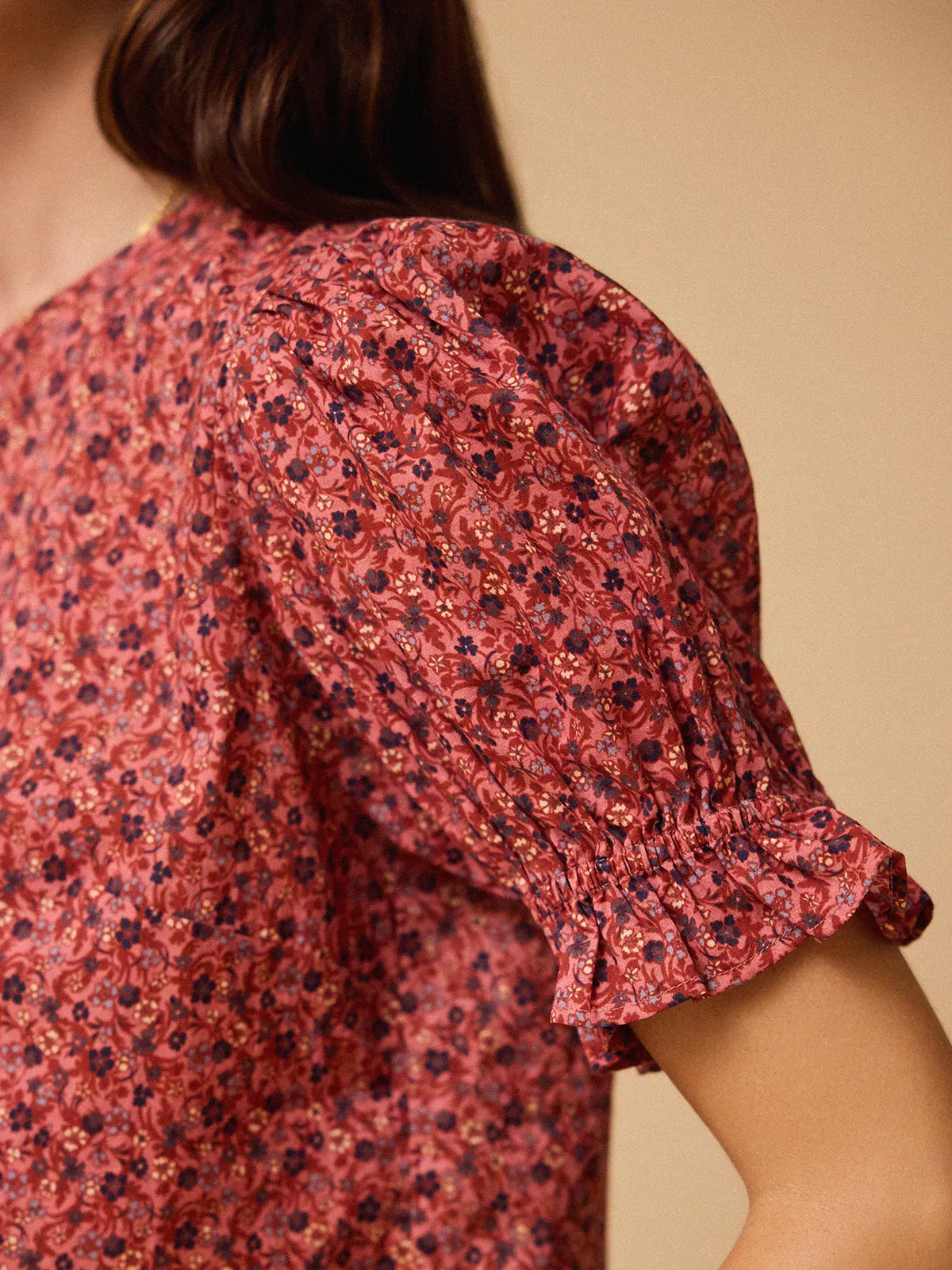 Erin Buttoned Blouse – Pink sold by iris product image thumbnail 3