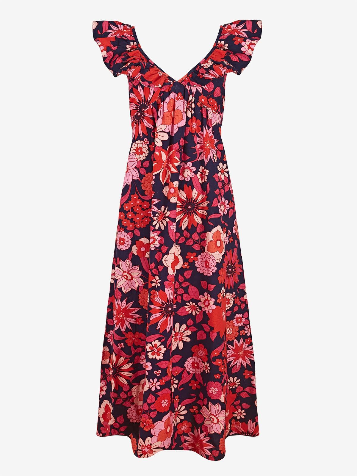 Yara Floral Print Maxi Dress sold by iris product image thumbnail 4