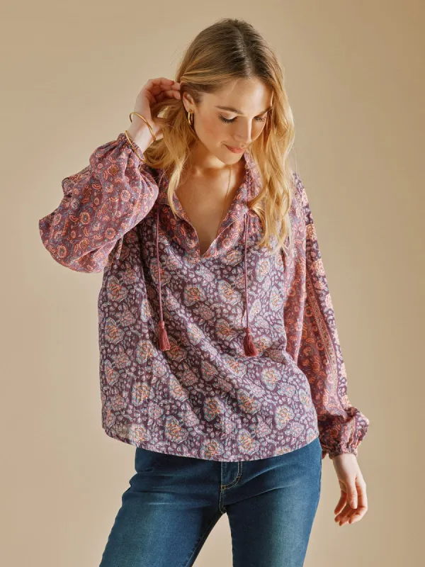 Josephine Blouse- Vintage Pink sold by iris