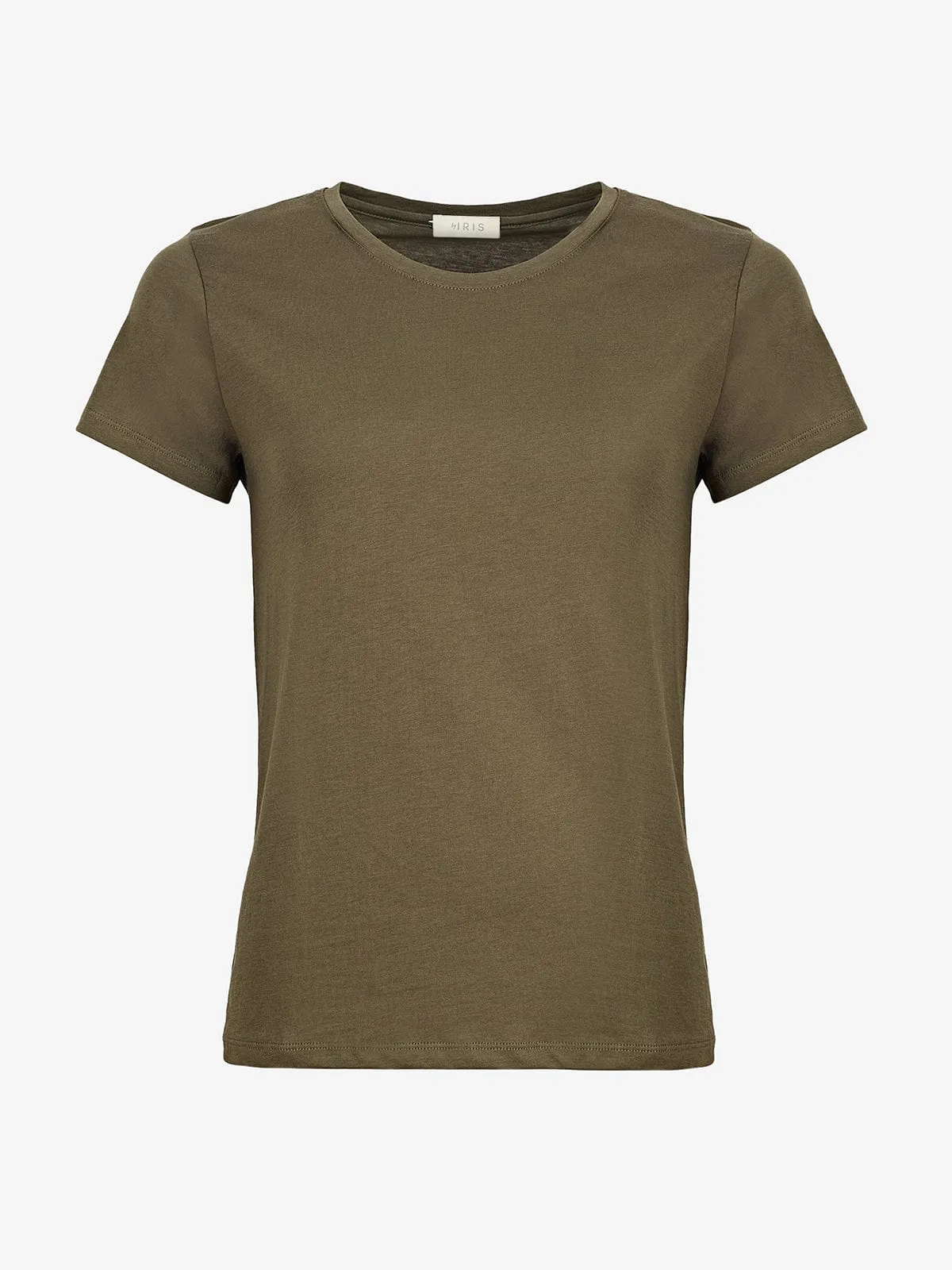 Eve Pima Cotton Crew Neck - Khaki sold by iris