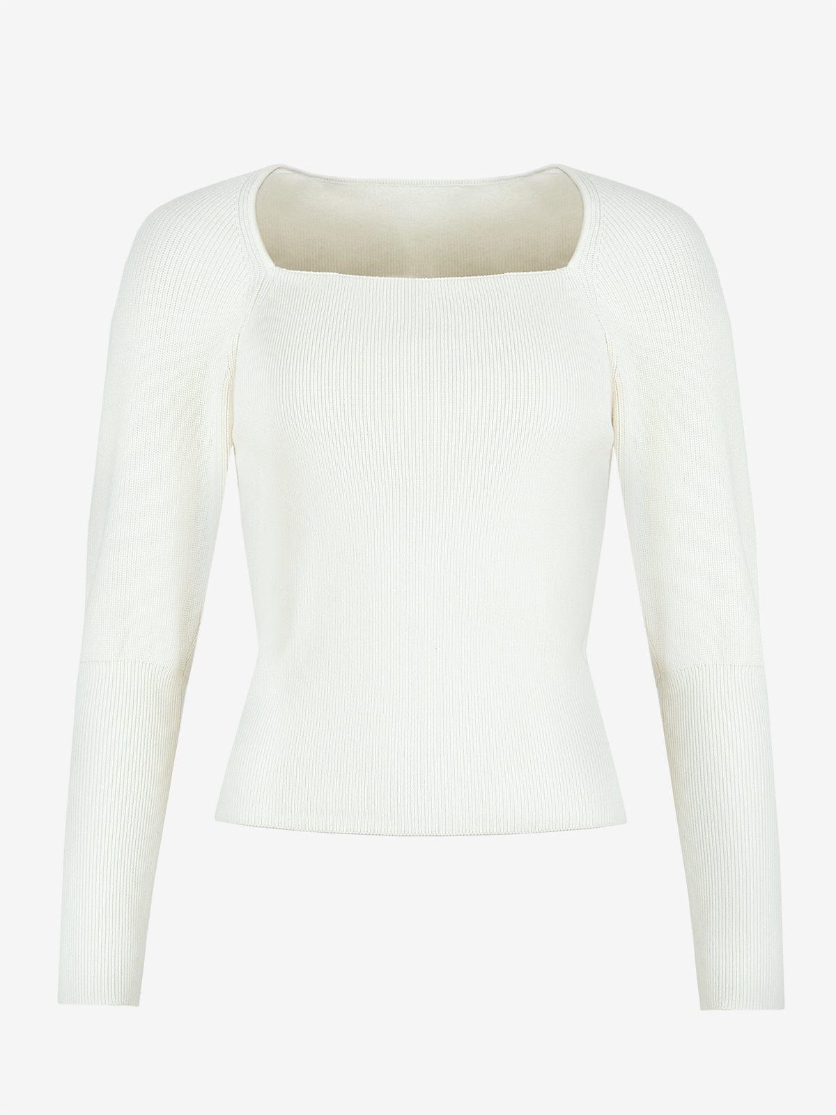Bella Square Neck Top- Cream sold by iris product image thumbnail 4