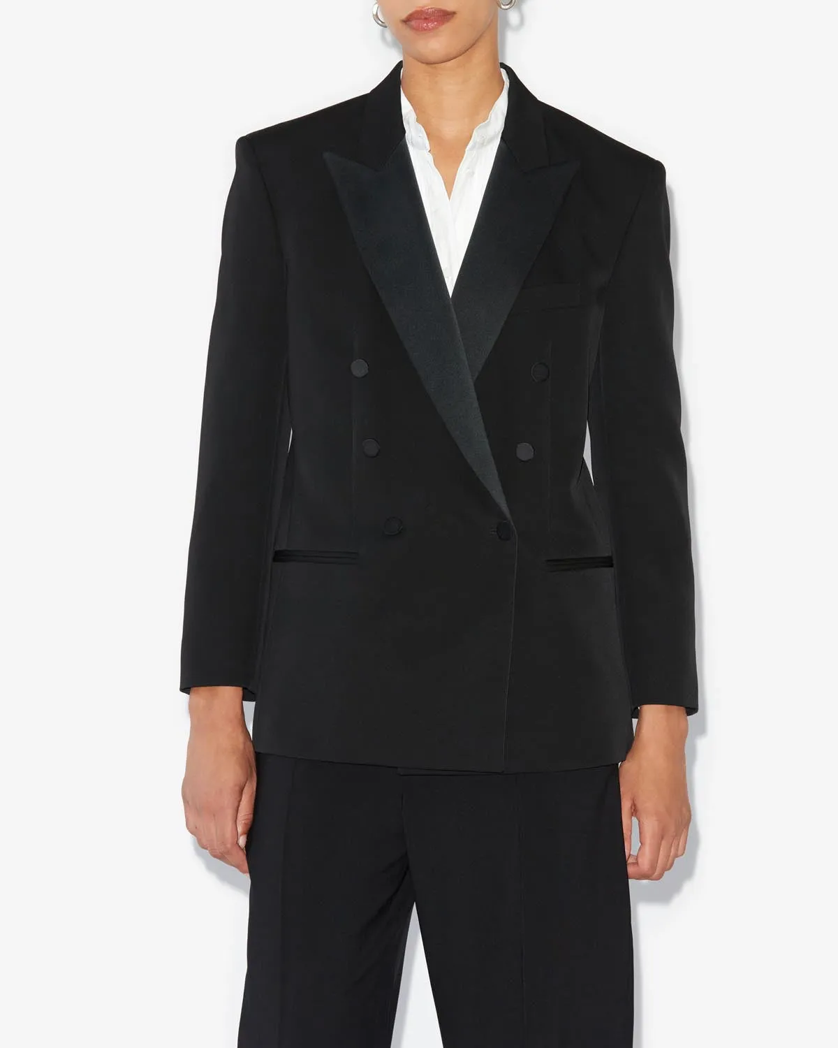 Veste en laine uni PEAGAN sold by Isabel Marant product image thumbnail 4