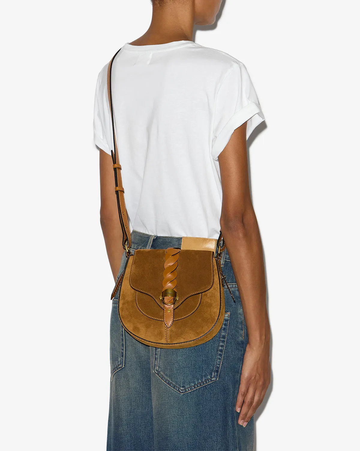 Sac Altay Small en cuir velours sold by Isabel Marant product image thumbnail 3